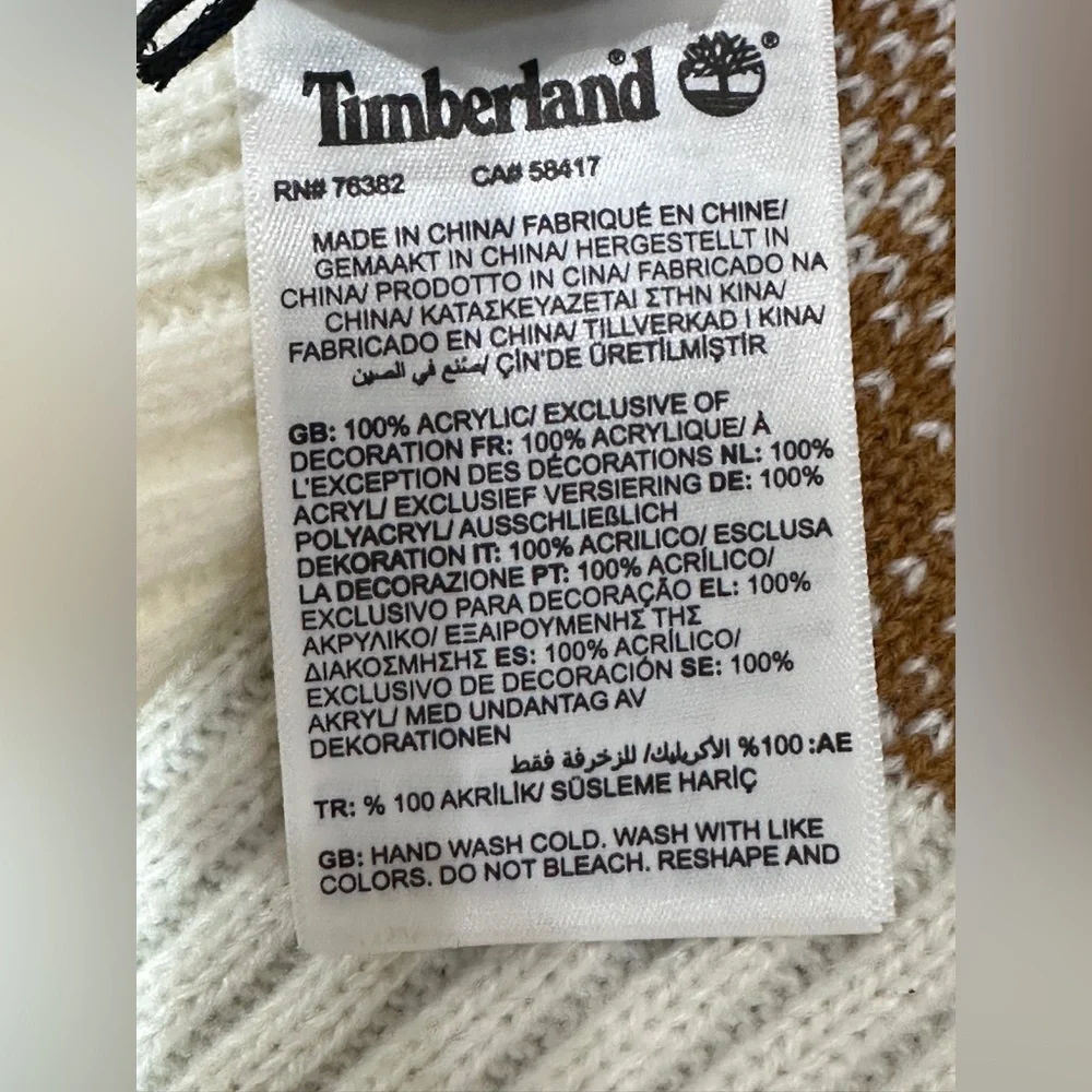 Timberland plaid knit